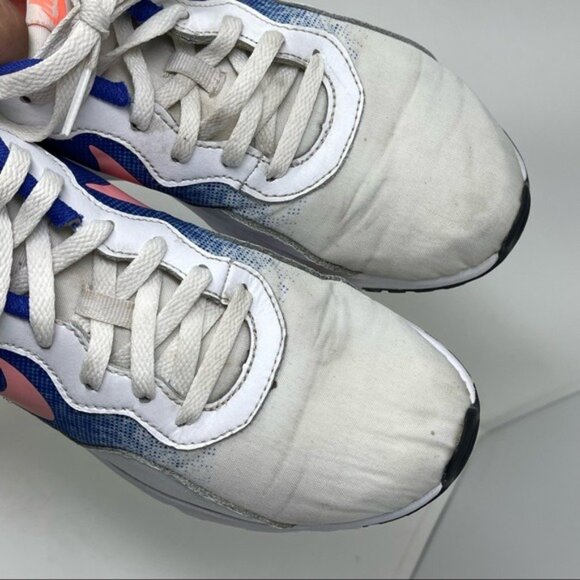 Nike Women's Shoes Runner 882267-100 White and Blue Running Trainers Size 7.5 - Picture 7 of 13
